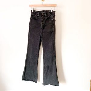American Eagle | Black Button Fly Flare Jeans